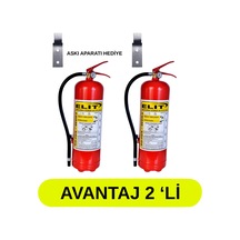 İş Yeri İçin Uygun 6 Kg Foam Köpüklüyangın Söndürücü 2'li Paket