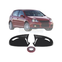 Volkswagen Golf 5 Uyumlu Yarasa Ayna Kapağı Pianoblack İthal Abs Plastik 2003-2009 Uyumlu