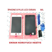 Apple Uyumlu iPhone 8 Plus Lcd Ekran Dokunmatik (LW) (Montaj Seti)-(Tkgz4)