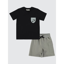 Civil Boys Civil Erkek Çocuk Şortlu Takım 2-5 Yaş Siyah