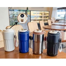 Charm Detaylı Ve Derece Göstergeli Vakumlu Mug Termos Bardak ... Çok Renkli