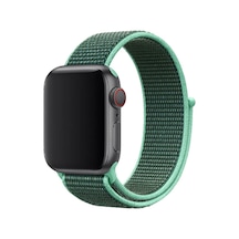 Apple Uyumlu Watch Ultra 49mm Kordon Krd-03 Hasır Strap Kayış - 36-spearmint