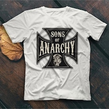 Startmore Sons Of Anarchy Beyaz Unisex Tişört T-shirt Beyaz
