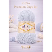 Baby Best Bebek Şal Bluz Bistuyer %10 Bambu Örgü İpi 224 Açık Gri