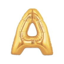 34 İnç A Gold Renk Harf Folyo Balon