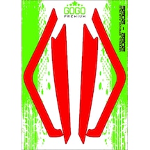 Mondial Strada 2022 - 2025 Uyumlu Far Üstü Film Kırmızı Çok Renkli