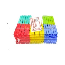 Plastik Gökkuşağı Mandal 144 Parça 5250 Çok Renkli