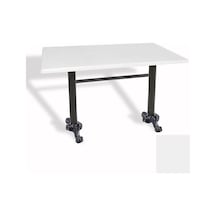 Çipa Döküm Ayak Masa 70x120 Cm - Werzalit, Wermodin Ve Allzalit Tabla - Beyaz Çok Renkli