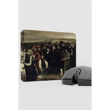 Ornans Ta Cenaze Tablo Courbet V4 22x18 Gaming Kauçuk Kaymaz Taban Mouse Pad Fare Altlığı