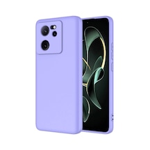 Xiaomi Mi 13t Pro Kılıf Yumuşak Silikon Kamera Korumalı Lansman Pazarplus Lila