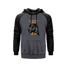 Rotting Christ Design Gri Renk Reglan Kol Sweatshirt