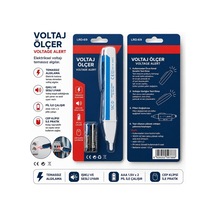 Temassız Voltaj Ölçer Kalemi 90-1000v Ac Led Işıklı Ve Sesli Elektrik Test Cihazı Hmngoxxtptprp