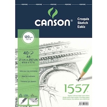 Canson Teknik Resim Defteri Blok Üstten Spiralli 40 Yaprak A4 120 Gr