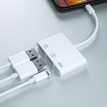 Ally 3In1 Iphone/Ipad Lightning To Usb Kamera Okuyucu