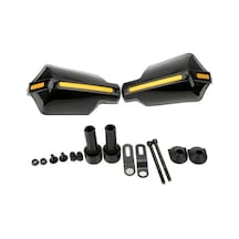 Universal Motosiklet Elcik Koruma Siyah Sarı Ss01