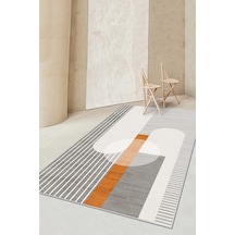 West Home Makinede Yıkanabilir Kaymaz Taban Leke Tutmaz Gri Modern Salon Halısı Mutfak Halısı Ve Yolluk Wh608 Grey