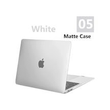 Gubisi Macbook Uyumlu Mat-beyaz-a1706 A1989 A2159-Pro 14 İçin A2442 Max Çip Dizüstü Mat Kılıfı 11 12 13 A2337