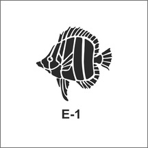 E-1 Artebella Stencil 10X10 Cm