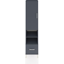 Hyperion Dolap 5 Raflı Tek Çekmeceli Tek Kapaklı 44x44x195 Antrasit-antrasit Antrasit