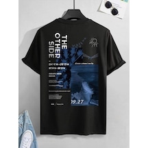 Startmore Unisex Oversize The Order Side Baskılı T-shirt Siyah