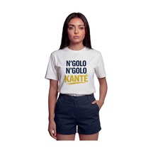 Color Luxe ''n'golo N'golo Kanté'' Tezahürat Temalı Baskılı %100 Pamuk Rahat Beyaz