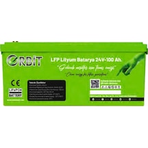 Orbit 24v 100ah Lifepo4 Marin Bluetooth Lityum Akü