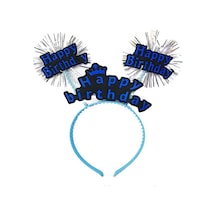 Happy Birthday Yazılı Püsküllü Neon Mi Renk Doğum Günü Tacı 22x19 Cm Çocuk