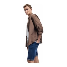 Koton Normal Bel Cep Detaylı Pamuklu Slim Fit Jean Şort Koyu İndigo 5sam40158nd İndigo