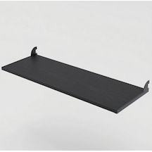 30x90 Ahşap Raf Takımı & Ahşap Tek Raf & Konik Dikmeye Geçen Ahşap Raf Siyah Raf Siyah Kol