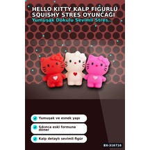 Squishy Hello Kitty Kalp Figürlü Yumuşak Stres Oyuncağı 12 Adet Karışık Renk Seti Bx-316716