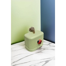 Beton Stoper Dekoratif Uğur Böcekli Beton Kapı Stoperi Kapı Önü Ağırlık Kapı Tamponu Sarı