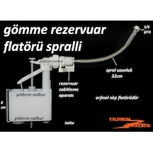 Nkp Gömme Rezervuar Flatörü 3/8 Nkp Marka Spralli 1.