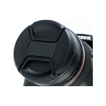 58 Mm On Lens Kapağı, Objektif Kapağı Açık Ahşap