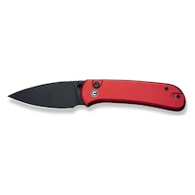Civivi Qubit Button Lock & Thumb Stud Knife Red Aluminum Handle Kamp Çakı Kırmızı