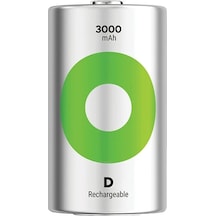 Gp Recyko 3000 Mah 1.2v D Boy Şarjlı Pil