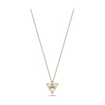 3,5 Mm Tria Doğal İnci Kolye Rose