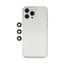 Newface - 624 - İphone 12 Pro Shine Kamera Lens - Csmo-tex - - Gümüş