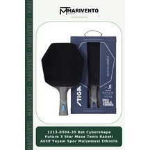 1213-0304-35 Bat Cybershape Future 3 Star Masa Tenis Raketi Aktif Yaşam Spor Malzemesi Etkinlik