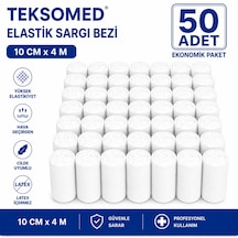 Teksomed Elastik Sargı Bezi 10 Cm X 4 Metre 50 Adet