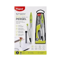 0.7 Uçlu Metal Pergel 1 Adet Maped 119430 Kutulu Metal Pergel Versatil Uçlu Mekanik Kalem Basmalı Uçlu Pergel Matematik Yeşil