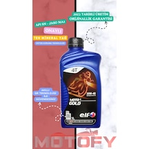 Elf Moto 4 Gold 20w 40 1l Mineral Motosiklet Yağı - Apı Sn - Jaso Ma2