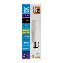 K2 E27 12w Stıck Beyaz Led Ampul