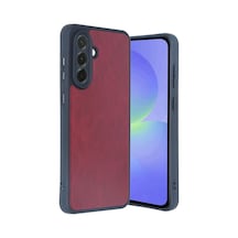 Galaxy A15 4g Kılıf Aras Deri Kapak - Bordo