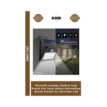 Güvenlik Lambası Balkon Işığı Pratik Işık Solar Bahçe Aydınlatma Güneş Enerjili Su Geçirmez Led