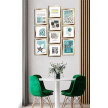 10 Parçalı Çerçeve Görünümlü Mdf Tablo Seti Flm157 Çok Renkli - 713607884 Çok Renkli