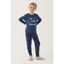 Rolypoly Roly Poly 3177 Best Kids The Galaxy Erkek Çocuk Uzun Kol Pijama Takım 001