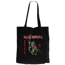 Iron Maiden Senjutsu Siyah Kanvas Bez Çanta