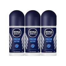 Nivea Fresh Active Erkek Roll-On Deodorant 50 ML x 3