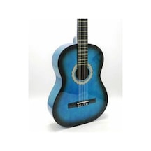 Klasik Gitar Tam Boy 4/4 Gitar Koyu Mavi Renk-Kılıf