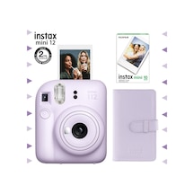 Fujifilm Instax Mini 12 Fotoğraf Makinesi + 10'lu Film + Laporta Albüm Seti Lila
